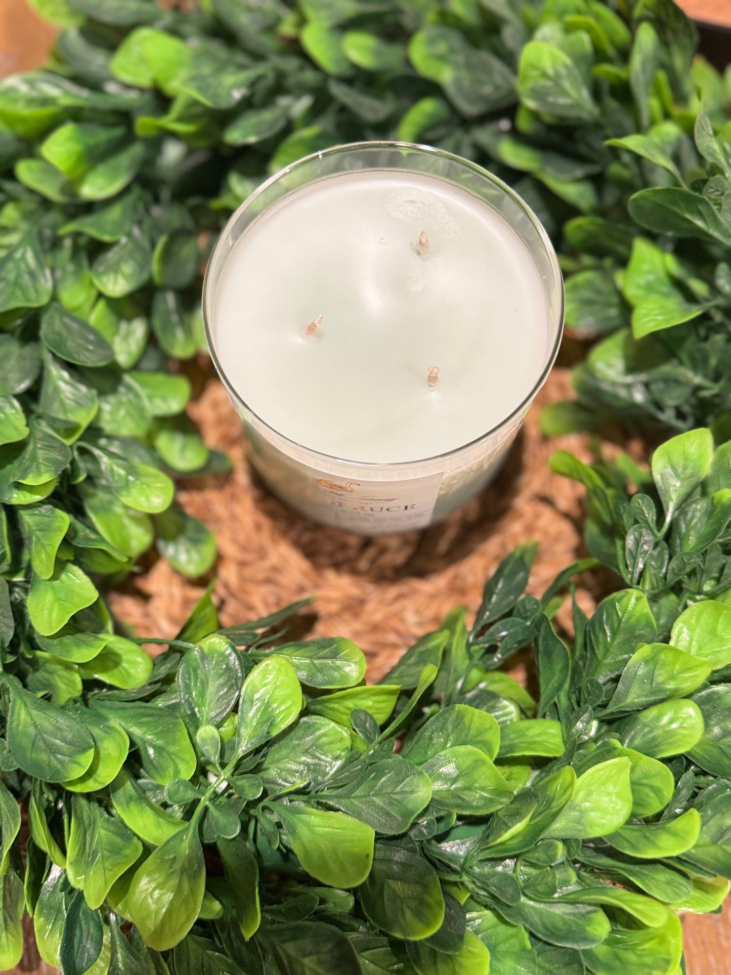 Blue Spruce Candle - Handmade Coco Apricot Wax Blend