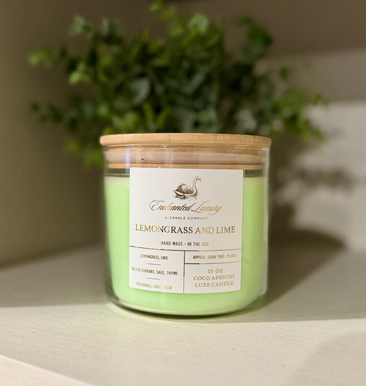 Lemongrass and Lime - Handmade Coco Apricot Wax Blend