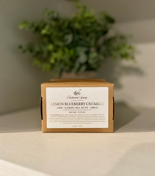 Lemon Blueberry Crumble - Handmade Oatmeal & Shea Butter Soap